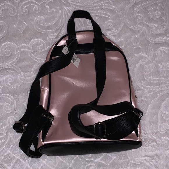 Design Lab pink satin mini backpack - Picture 2 of 5